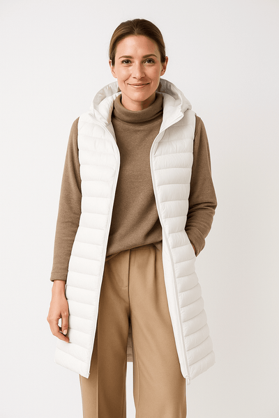 Amalie – Quilted Jacket with Hood – Padded – Black 4