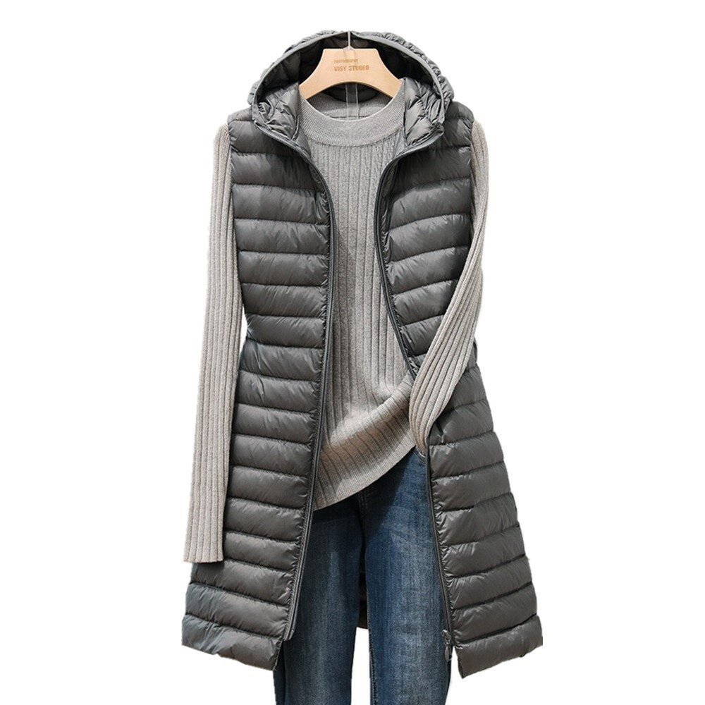 Amalie – Quilted Jacket with Hood – Padded – Black 7