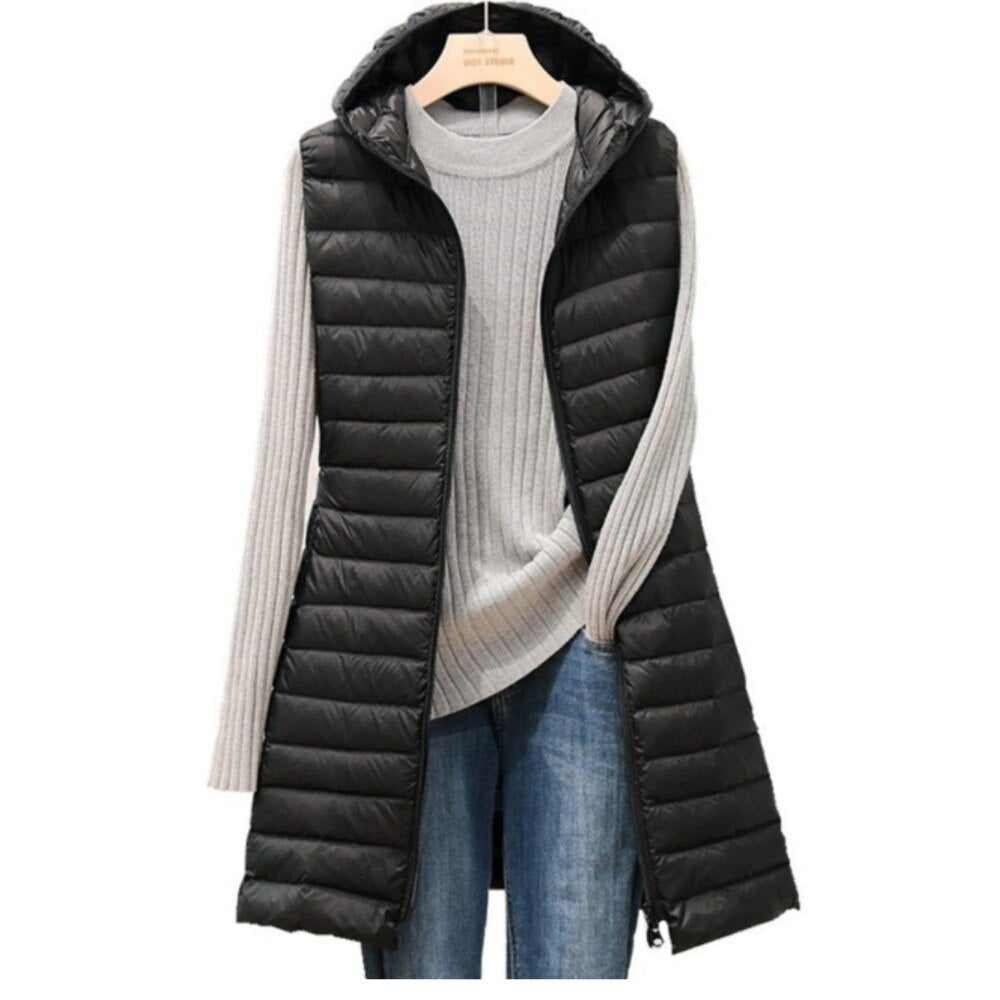 Amalie – Quilted Jacket with Hood – Padded – Black 9