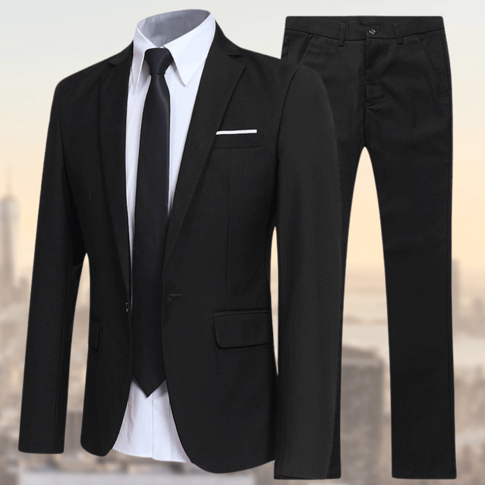 Andrew – Black Suit – Elegant Blazer and Trousers 2