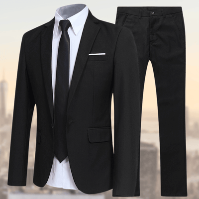 Andrew – Black Suit – Elegant Blazer and Trousers 2