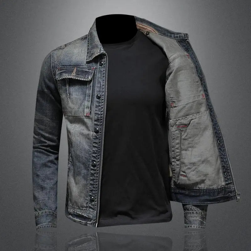 Antoine – Retro Denim Jacket – Blue 1