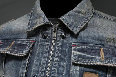 Antoine – Retro Denim Jacket – Blue 4