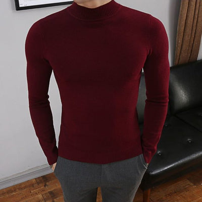 Antonios Italy – Men's Sweater – Slim Fit Cotton – Solid Color 10