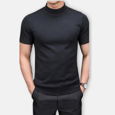 Antonios – Cotton Mens Sweater – Semi-High Collar – Multiple Colors 1