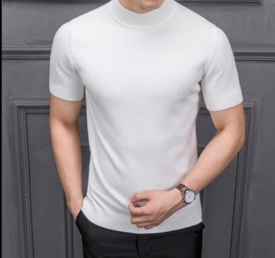 Antonios – Cotton Mens Sweater – Semi-High Collar – Multiple Colors 3