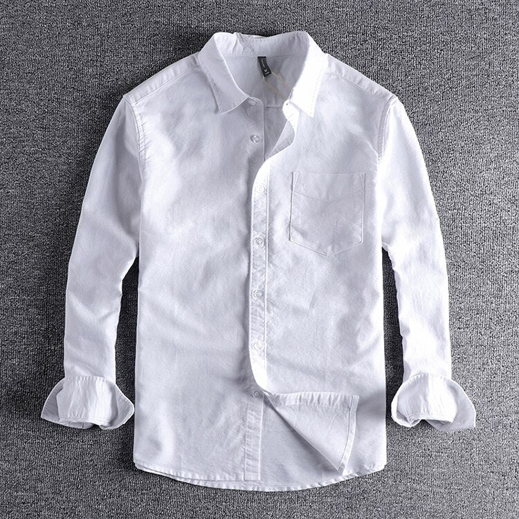 Antonios – Men's Dress Shirt – Organic Cotton – White 6