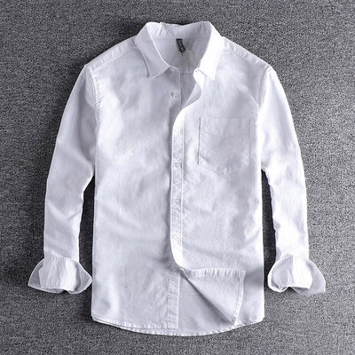 Antonios – Men's Dress Shirt – Organic Cotton – White 6