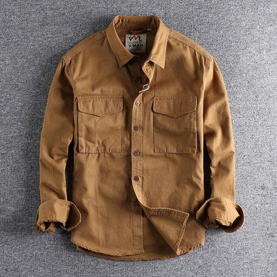 Antonios – Premium Cotton Cargo Shirt – Organic Cotton – Solid Color 2