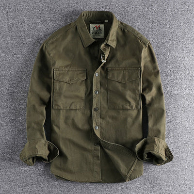 Antonios – Premium Cotton Cargo Shirt – Organic Cotton – Solid Color 3