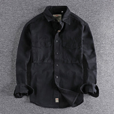 Antonios – Premium Cotton Cargo Shirt – Organic Cotton – Solid Color 4