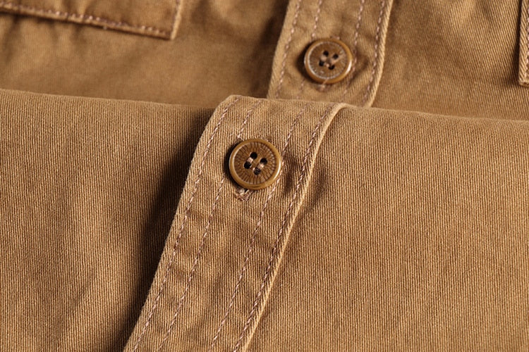 Antonios – Premium Cotton Cargo Shirt – Organic Cotton – Solid Color 7