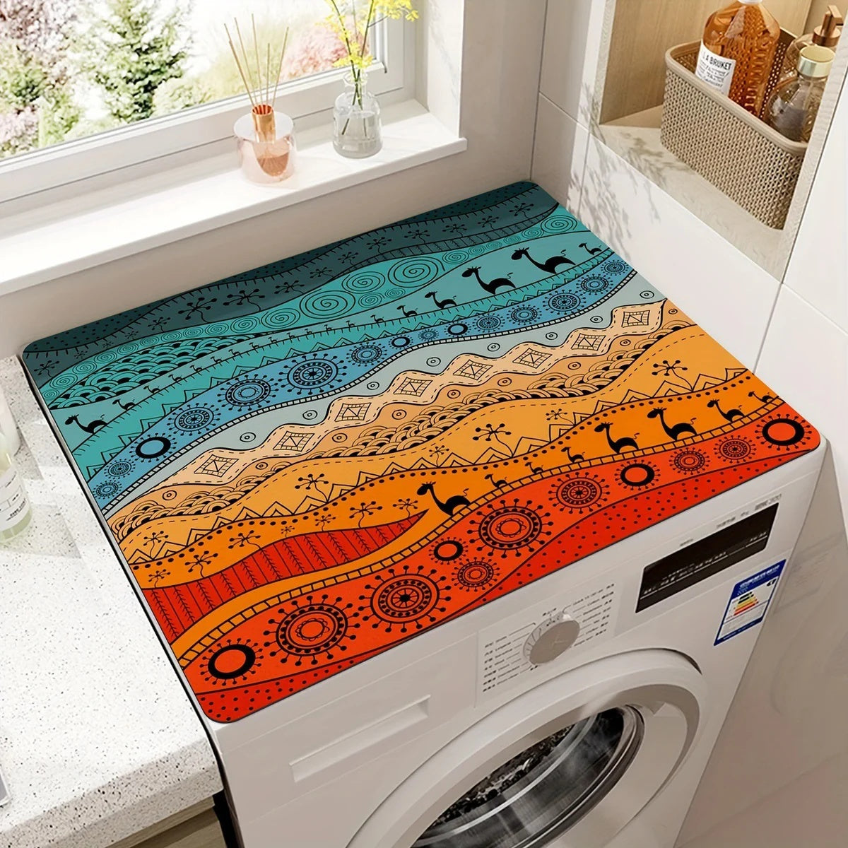 Appliance Mat – High-Density Microfiber – Gray – Standard Size – BohoShield 6