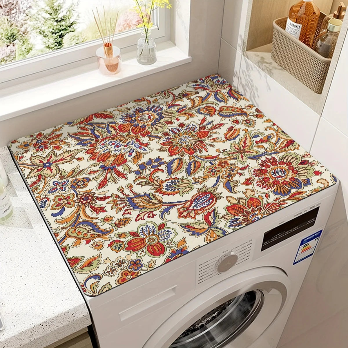 Appliance Mat – High-Density Microfiber – Gray – Standard Size – BohoShield 7