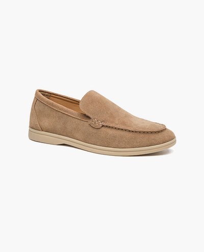 Arveilo – Gray Suede Loafers – Comfort Fit 0