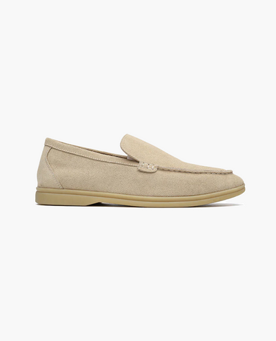 Arveilo – Gray Suede Loafers – Comfort Fit 1