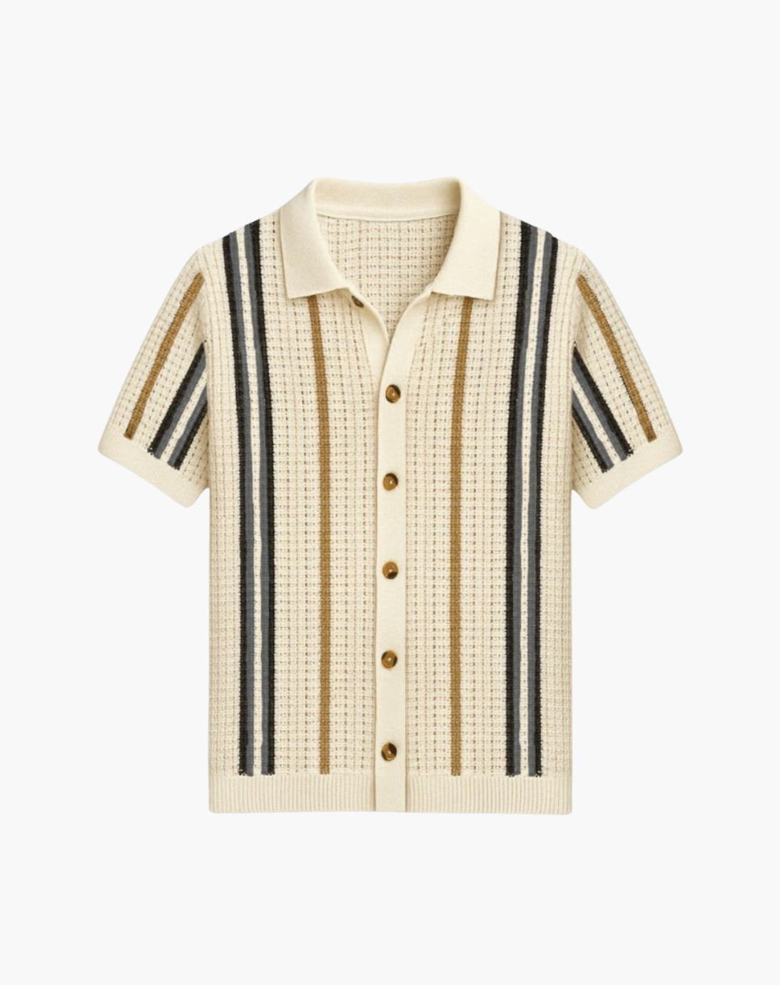 Beniros – Vintage Stripe Knit Shirt – Lightweight – Summer 1