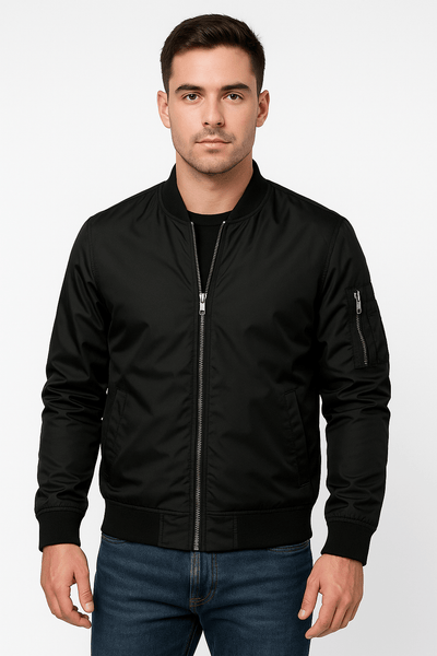 Benjamin – Light Bomber Jacket – Navy 1