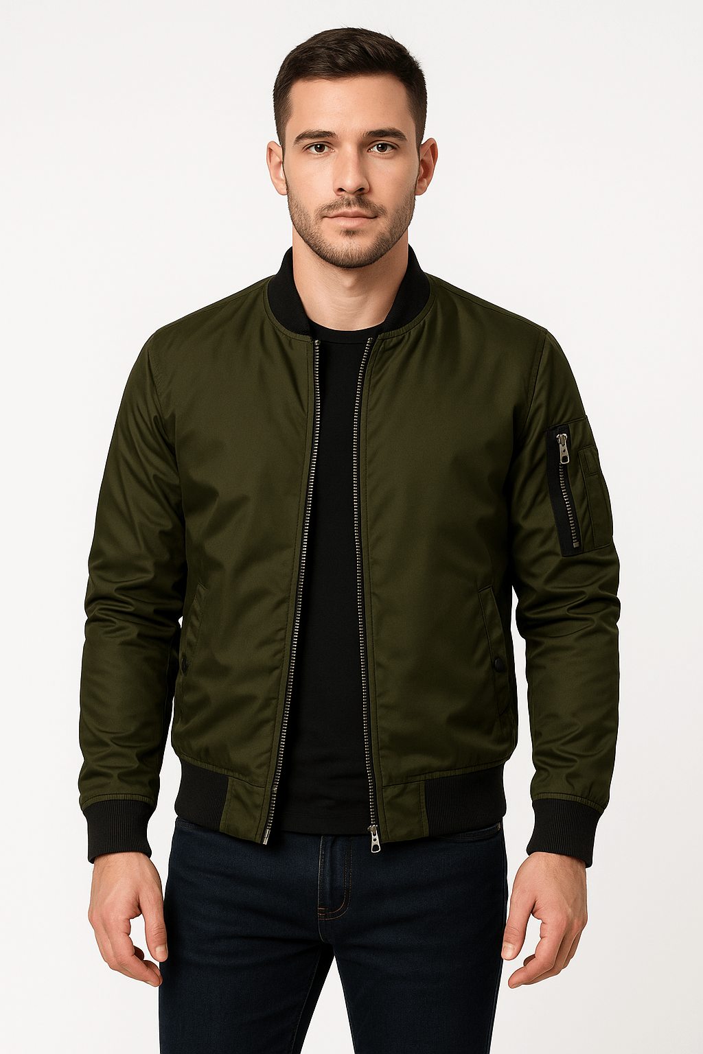 Benjamin – Light Bomber Jacket – Navy 8