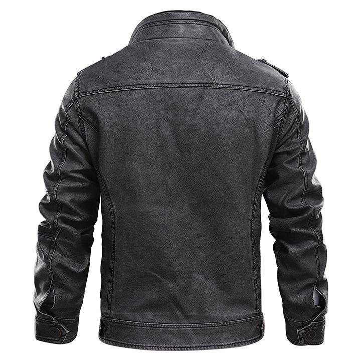 Bonanza – Black Leather Jacket – Waterproof 1