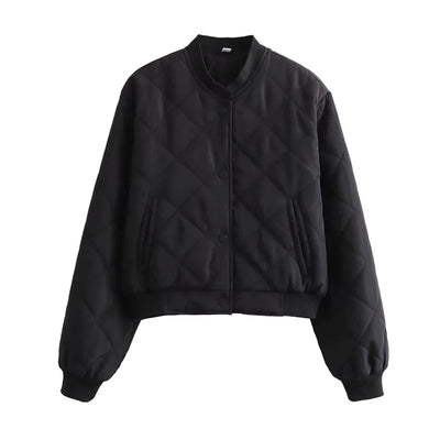 Brynlee – Casual Bomber Jacket – Warm – Black 0