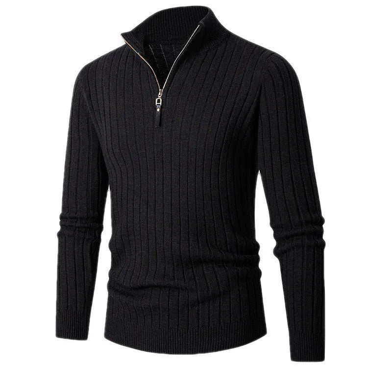 ByCastello – Mens Sweater – Cotton Half-Zip – Navy 7