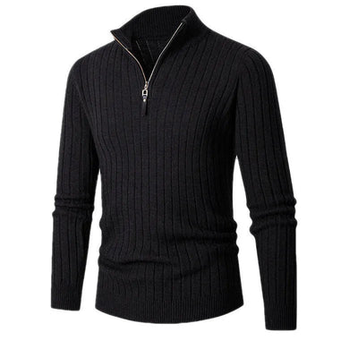 ByCastello – Mens Sweater – Cotton Half-Zip – Navy 7