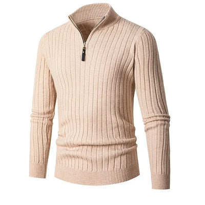 ByCastello – Mens Sweater – Cotton Half-Zip – Navy 8