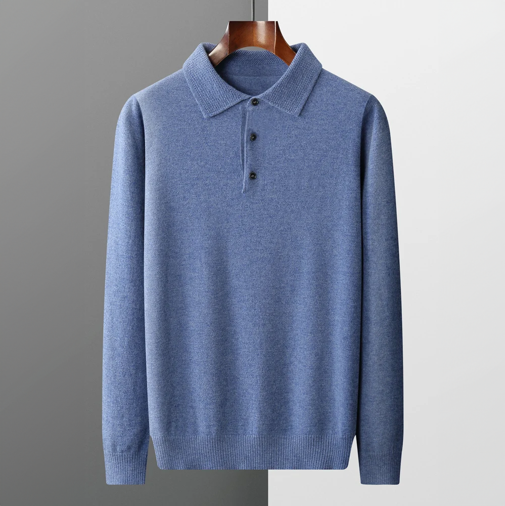 ByCastello – Wool Sweater Mens – Classic Navy 1
