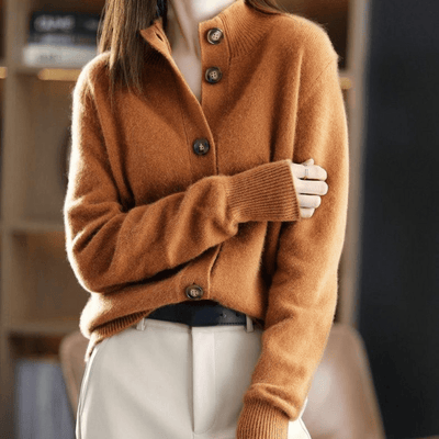 CHARMIMRE – Women's Cardigan – Soft Fabric – Elegant Black 2