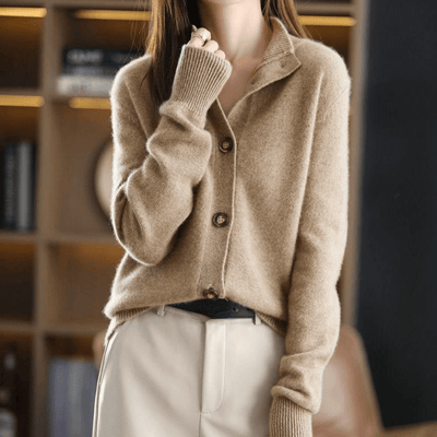 CHARMIMRE – Women's Cardigan – Soft Fabric – Elegant Black 5