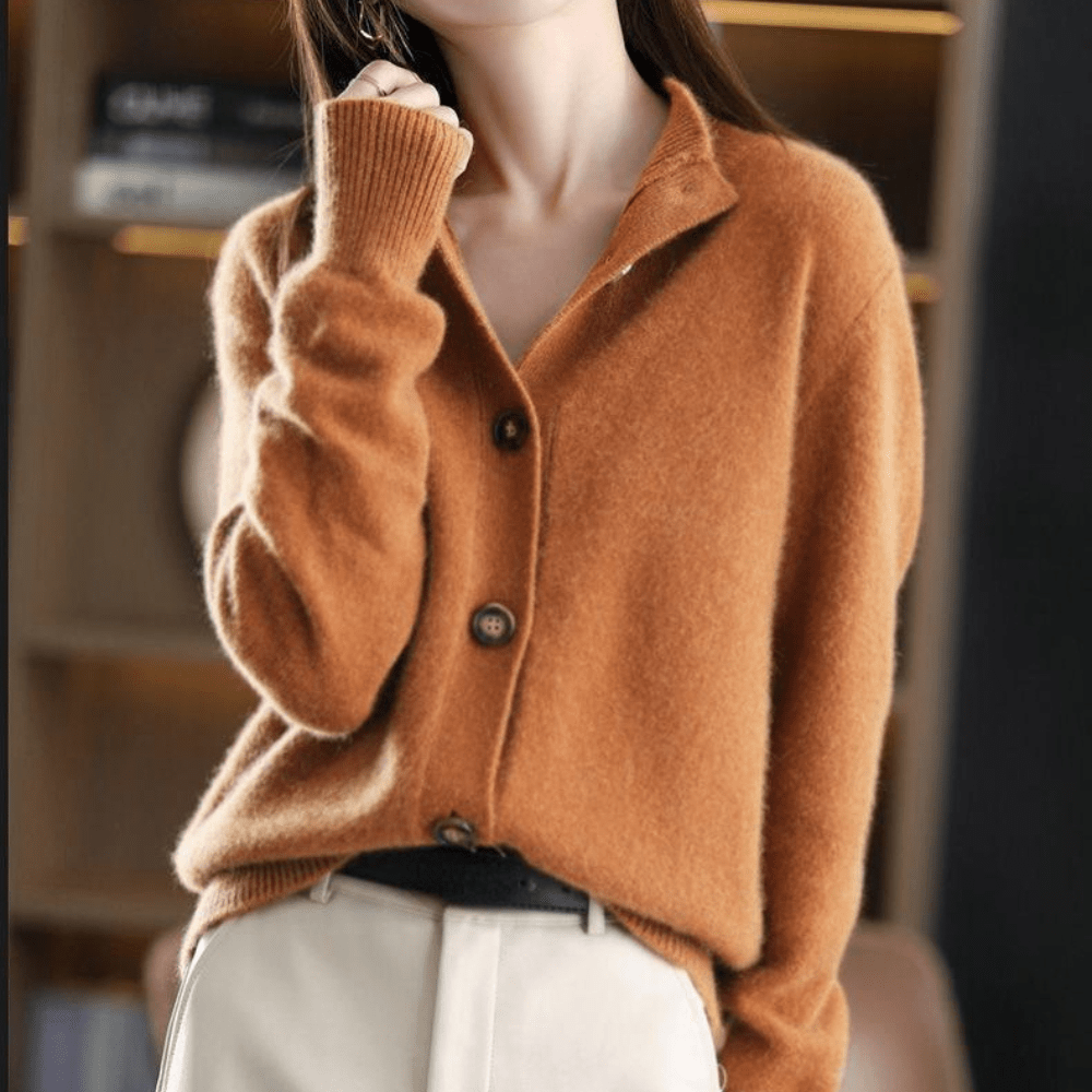 CHARMIMRE – Women's Cardigan – Soft Fabric – Elegant Black 6