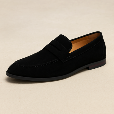 Casual – Mens Loafers – Suede – Brown 2