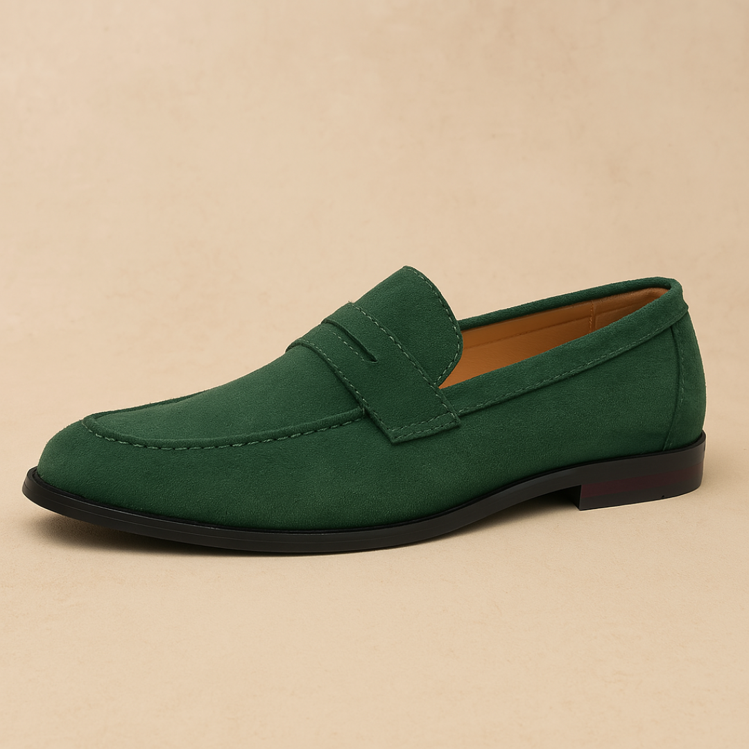 Casual – Mens Loafers – Suede – Brown 3