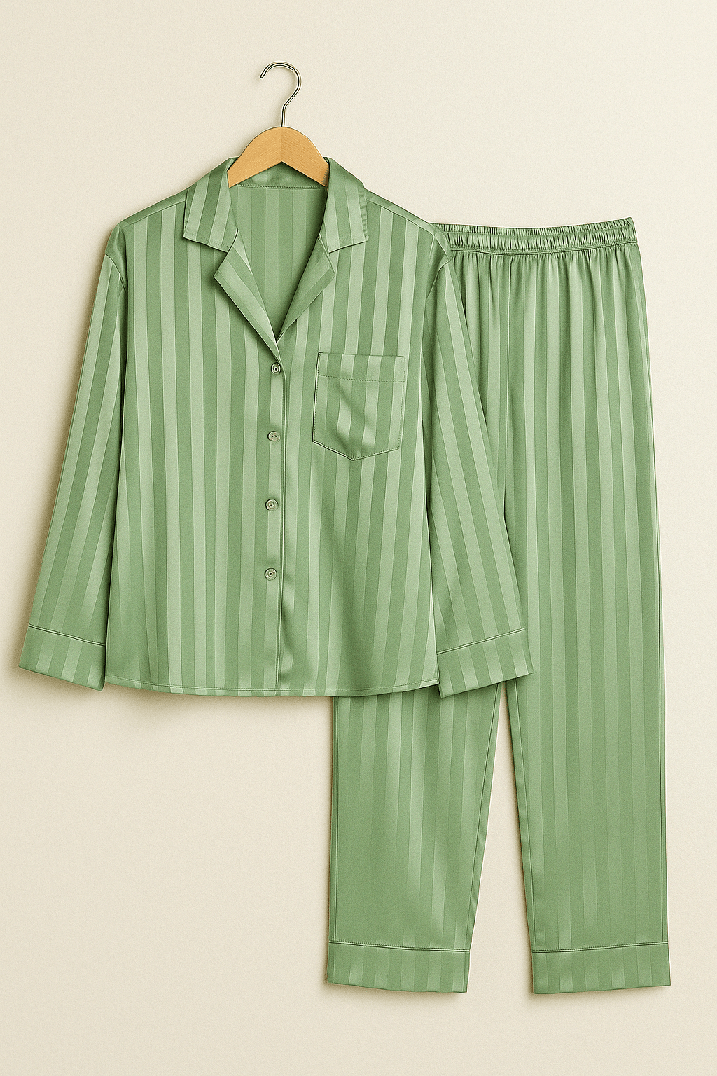 Christabel – Striped Pajama Set – Soft Cotton – Multi-Color 3