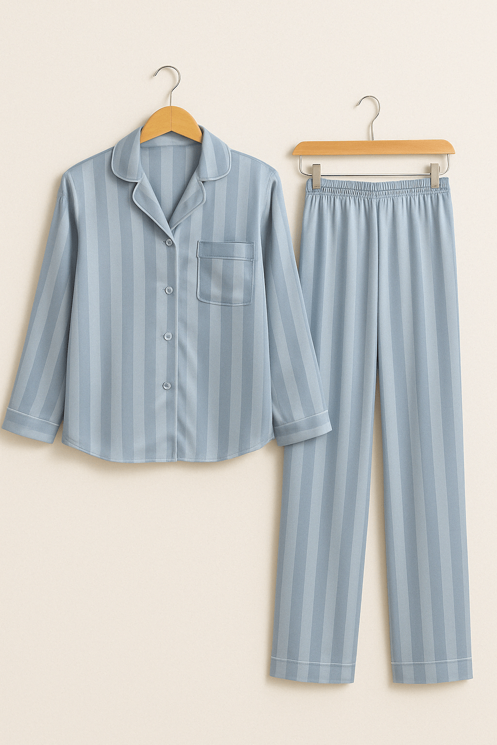 Christabel – Striped Pajama Set – Soft Cotton – Multi-Color 5