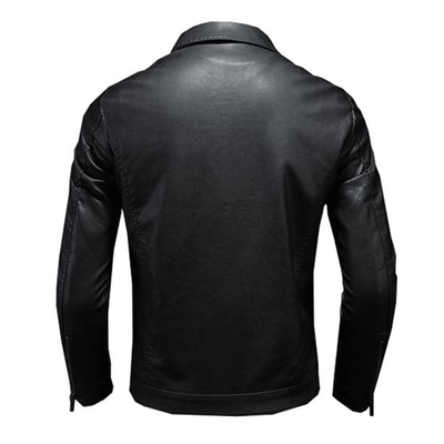 Classic Black Leather Biker Jacket – Men's Jacket – Premium Quality 1