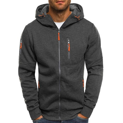 Classic Cotton Men's Hoodie – Comfortable Casual Wear – Gray 2