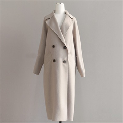 Classic Long Black Wool Coat – Warm Blend 4