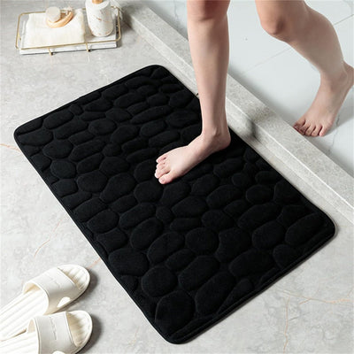 Cobblestone Embossed Mat – Plush Comfort – Coral Sheets – Gray – 50 x 80 cm – Casa Mat 2