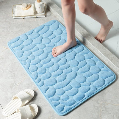 Cobblestone Embossed Mat – Plush Comfort – Coral Sheets – Gray – 50 x 80 cm – Casa Mat 5