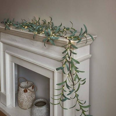 Decorative Lamp – Soft Ambient Light – Olive Branch Design – Green – GardenBrite 0