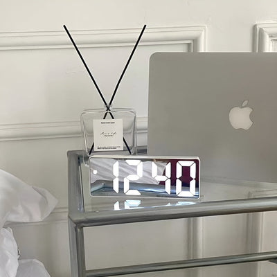 Digital Alarm Clock – LED Display – ABS Plastic – Black – Compact – Modern Essentials 1