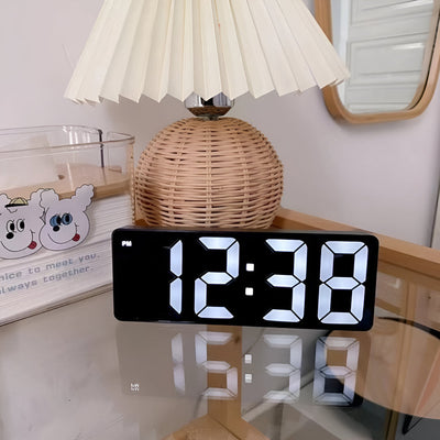 Digital Alarm Clock – LED Display – ABS Plastic – Black – Compact – Modern Essentials 3