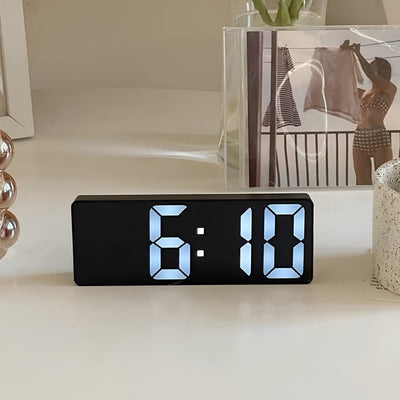 Digital Alarm Clock – LED Display – ABS Plastic – Black – Compact – Modern Essentials 6