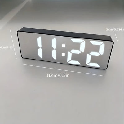 Digital Alarm Clock – LED Display – ABS Plastic – Black – Compact – Modern Essentials 7