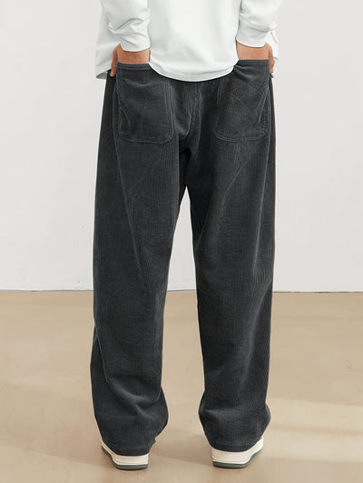 Dolcemode – Brown Corduroy Men's Pants – Comfortable Fit 2