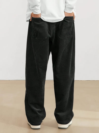 Dolcemode – Brown Corduroy Men's Pants – Comfortable Fit 3