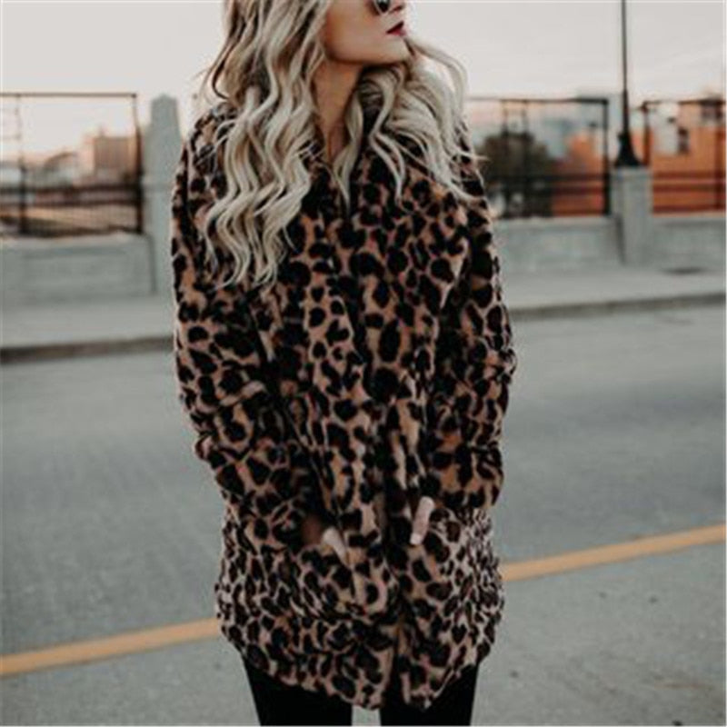Donely – Leopard Print Hooded Jacket – Warm 2