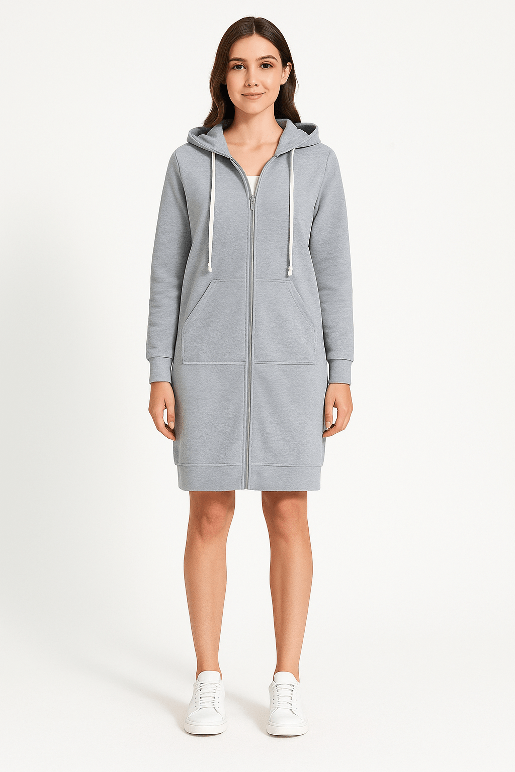 Ember – Casual Hoodie – Soft Fabric – Gray 4